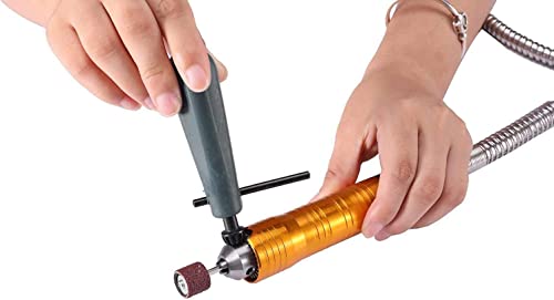 VOTOER 1200W Flex Shaft Grinder Rotary Tool Electric Hanging Carver, Forward and Reverse Rotation, Metalworking Jewelry Repair Kit, Foot Pedal VOTOER