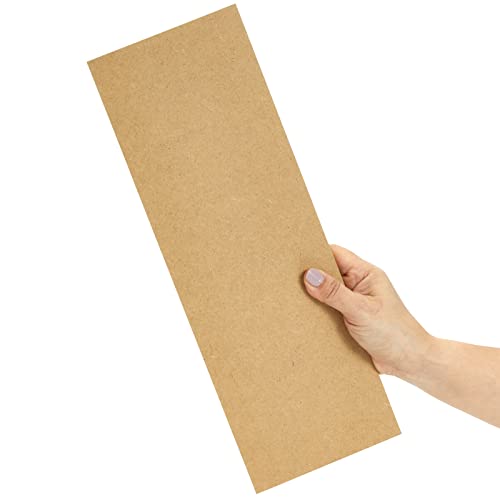 Bright Creations 6 Pack Unfinished Wood Planks for Crafts, Wall Decorations, Rectangular MDF Board 1/4 Inch Thick for DIY Projects, Art Classes, Bright Creations