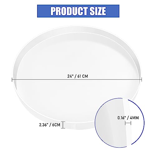 24" Large Resin Table Molds, Large Resin Mold Round Silicone,Epoxy Table Mold for Charcuterie Board, River Resin Coffee Table, DIY Art Home Sienson
