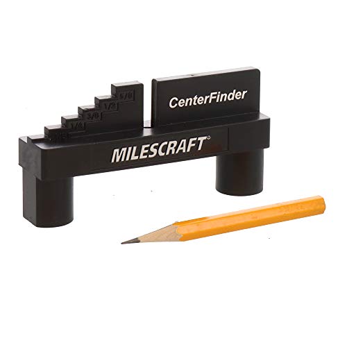 Milescraft 8408 Center Finder - Center Scriber and Offset Measuring & Marking Tool for Woodworking Milescraft