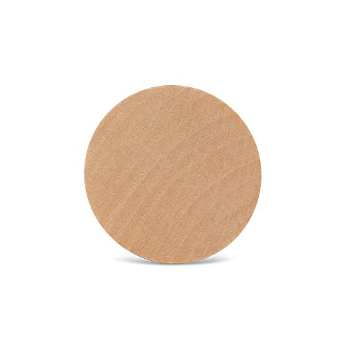 Wooden Circles 2 x 1/4 Inch Wooden Discs - 25 Pieces Ready to Paint and Decorate- Wood Burning -Jewelry Making, Crafts and DIY Projects - Easy to Woodpeckers
