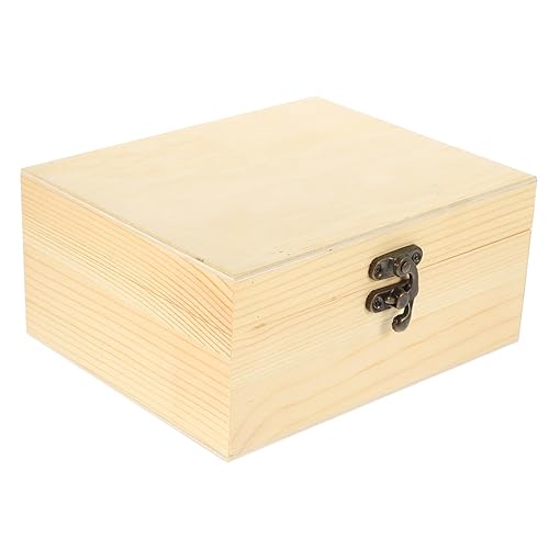 Yardenfun Box Solid Wood Jewelry Box Packing Hair Clip Organzier Necklace Storage Hairpin Storage Decor Jewelry Case Wood Storage Case Variety Paint Yardenfun