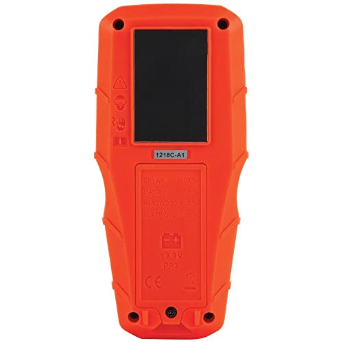 Klein Tools ET140 Pinless Moisture Meter for Non-Destructive Moisture Detection in Drywall, Wood, and Masonry; Detects up to 3/4-Inch Below Surface Klein Tools