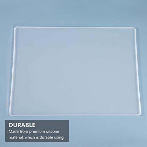 EXCEART Resin Craft Molds Silicone Resin Tray Resin Coaster Molds DIY Silicone Tray Epoxy Resin Casting Molds for Making Table Mat Writing Board Home EXCEART