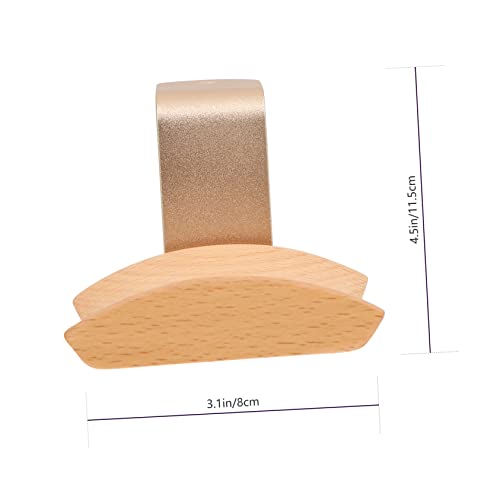 SUPVOX 1 Pc Solid Wood Headphone Stand Desk Headset Holder Headset Rack Headphones Holder Headphone Rack Headphone Hanger Storage Rack Headphone SUPVOX