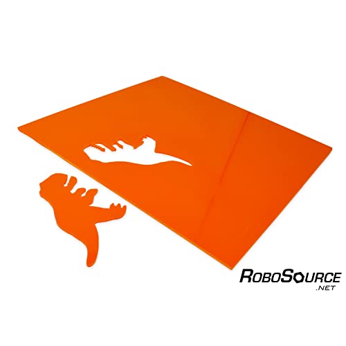 Acrylic Plastic Sheet, Cast Acrylic for Laser Cutting/Engraving, Solid Vibrant Color, 12" X 12" X 0.118" (1/8"), Plastic Sheet, Paper Film, Easy to Robosource