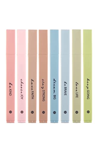 Cute Highlighters , Aesthetic Highlighters Assorted Colors Pastel  Highlighter With Soft Pen Tip, Bible Highlighters, Marker Pen