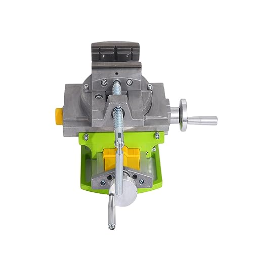 BACHIN Rotary Table 90 ° 3" Cross Slide Drill Press Vise Horizontal Precision Milling Drilling Machine Vernier Reading Milling Drilling Boring BACHIN