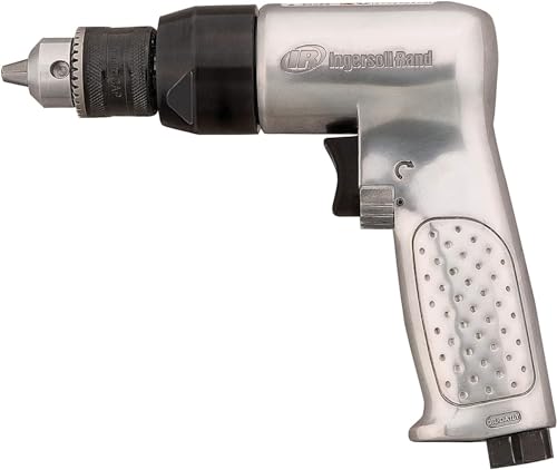 Ingersoll Rand 7802RA 3/8” Reversible Air Drill, Heavy Duty, 2,000 RPM, 0.5 HP Motor, Pistol Grip Handle Ingersoll Rand