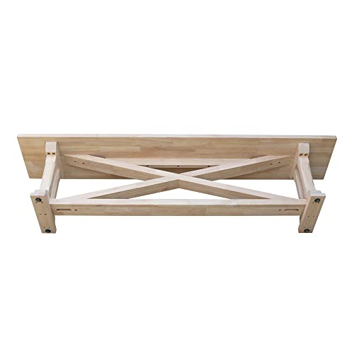 IC International Concepts Alexa, Unfinished Bench IC International Concepts