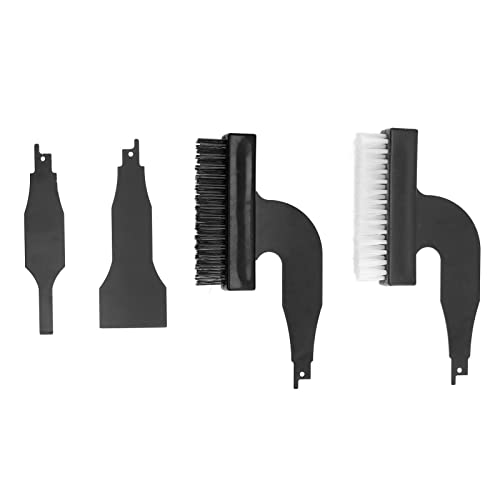 Rust Removing Tool, 4 Pcs Rust Removing Brush Shovel Set Nylon Wire Abrasive Brushes Reciprocating Blade Sabre Saw Cleaning Tool, Abrasive Cup Hilitand