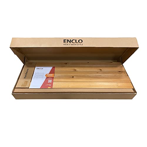 Enclo Privacy Screens EC18008 Richmond Wood Outdoor Privacy Fence Screen No-Dig Kit 38" W x 42" H, Cedar (2 Panels) Enclo Privacy Screens