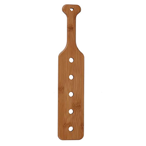 BATTIFE 14 inch Bamboo Paddle Lightweight Durable Smooth Paddle with Airflow Holes Unfinished Wooden Paddle BATTIFE
