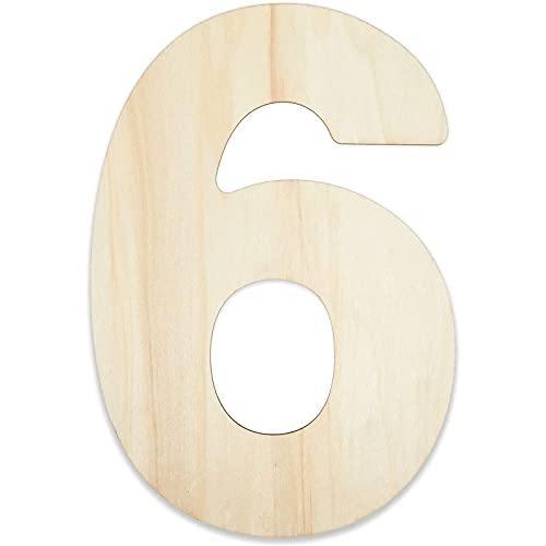 Bright Creations Unfinished Wooden Numbers for Crafts, 0-9 (12 Inches, 10 Pieces) Bright Creations