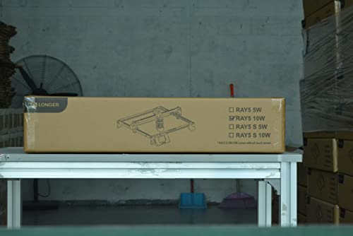 Longer RAY5 Laser Engraver 60W, Laser Engraver 10W Output Power, 32-bit Motherboard, Compresed Spot CNC, App Offline Control, DIY Engraver Tool for Longer