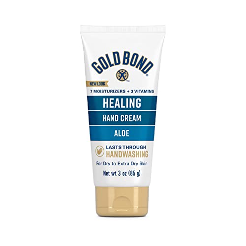 Gold Bond Healing Hand Cream, 3 oz., With Aloe, Moisture That Lasts Through Handwashing Gold Bond