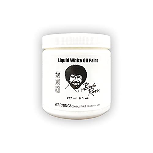 Bob Ross Liquid White Oil Paint, 237ml jar (750006207) Bob Ross