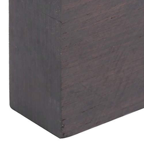 Black Ebony Lumber Blank, DIY Handicraft Wood Handle Musical Instruments Accessories, DIY Handicraft for Turning, Inlays, Tools (70 * 50 * 20mm) CDQL