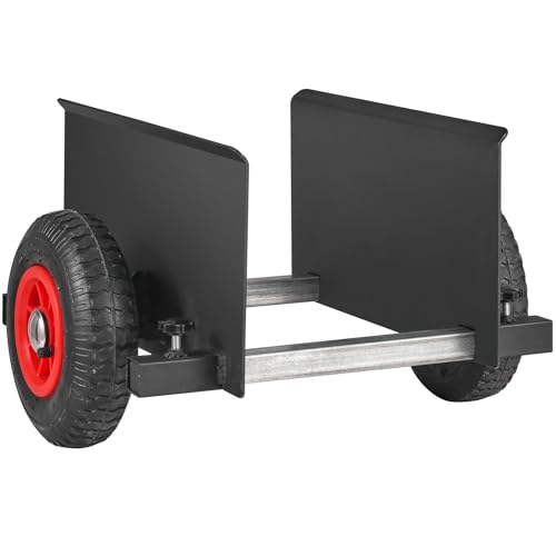 VEVOR Panel Dolly, 600LBS Capacity Slab Dolly, Heavy-Duty Drywall Mover with 8" Pneumatic Wheels, Adjustable Clamp Panel Cart for Drywall Sheet, VEVOR