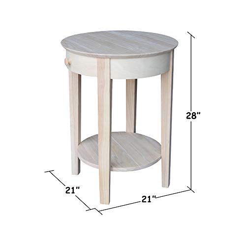 International Concepts Accent Table, Unfinished IC International Concepts