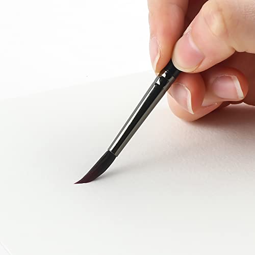 Transon 10pcs Small Detail Miniature Model Painting Brush Set for Acrylic Watercolor Gouache Ink Tempera and Body Painting TRANSON