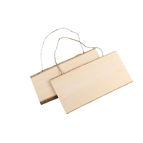 Operitacx 2 Pcs Unfinished Wood Blank Plaque Wood for Wall Display Board Wood Board Wall Pendant Decor Board Hanging Craft Wood Arts and Crafts for Operitacx