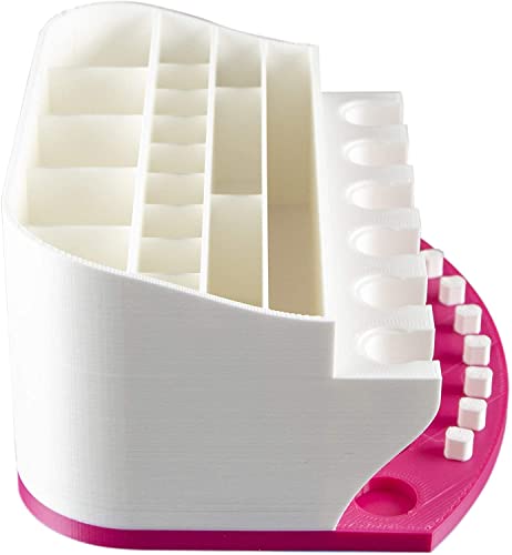 XCJD Organizer for Cricut Tools and Accessories Blade Holder Caddy,Storage for Cricut Maker Blades/QuickSwap Tip/Explore DeepCut Blade (RED, XCJD