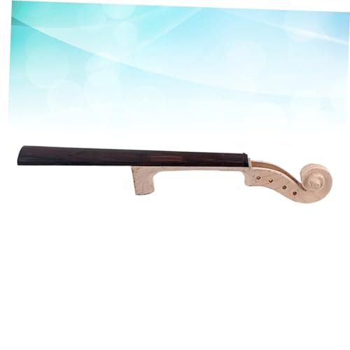 SUPVOX Unfinished Fingerboard Maple Head Violin Neck with Hand Carved Scroll Violin Maple Head Small Violin Unfinished Violin Neck Violin Parts SUPVOX