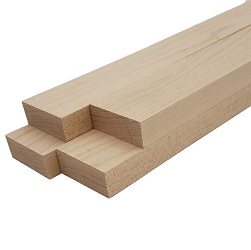 Maple Lumber Boards - 3/4" x 2" (4 Pcs) (3/4" x 2" x 12") Barrington Hardwoods