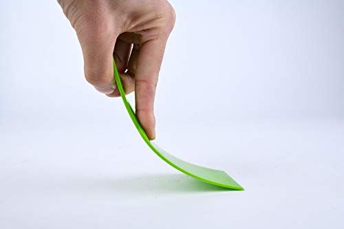 zYoung 5 Pcs Reusable Plastic Putty Knife Set Flexible Scraper Tool Flexible Paint Scrapers Tool for Decals, Wallpaper, Baking, Wall and Car Putty, zYoung