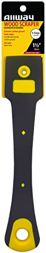 ALLWAY FE2 4-Edge Soft-Grip Scraper for Wood and Painting Applications, 1-1/2" ALLWAY