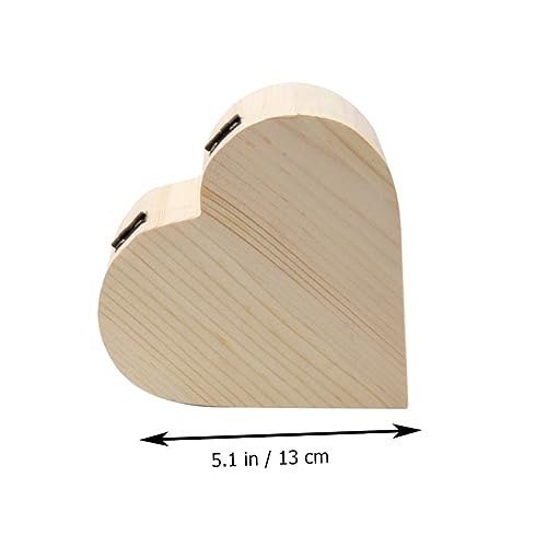 VOSAREA Box Wooden Diy Wooden Unfinished Kids Jewelry Organizer Unfinished Wooden Kid Toys Kids Educational Toys Kids Playset Kidcraft Playset Travel VOSAREA