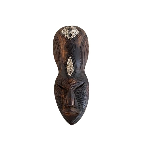 OMA African Decorative Mask Decor Tribal Lucky Mask Wooden Hand Carved African Art Home Decor Gift OMA