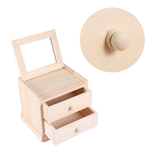 EXCEART 3- Tier Wooden Jewelry Storage Box is a practical and beautiful decoration for your home. EXCEART