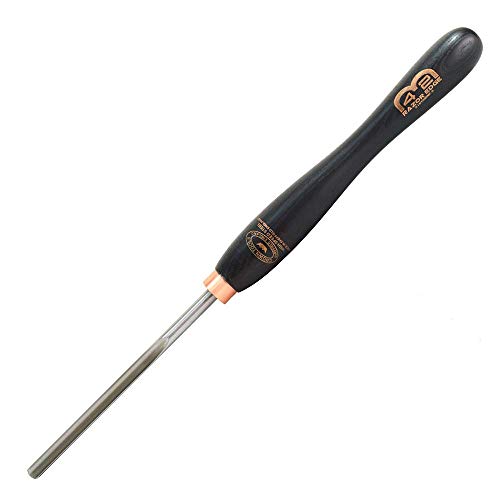 Crown Tools 236RAZW 3/8 Inch M42 Spindle Gouge, 10 Inch Black Ash Handle BIG HORN