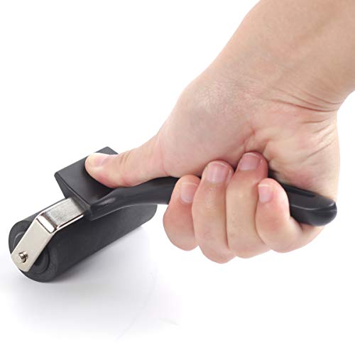 Falling in Art Rubber Roller Brayer for Crafting - Ink Roller Tool for Printmaking, Glue, Block, Wallpaper, Vinyl, Stamping, 4 5/7 Inches Falling in Art