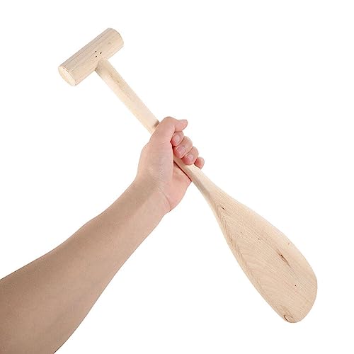 Toddmomy Wooden Boat Paddle Wooden Canoe Paddle Unfinished Solid Pine Paddle for Boat Marine Drift Boat Drawing Art Crafts Toddmomy