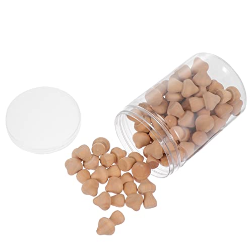 Healifty 50 Pcs Woody Mushroom Unfinished Plain Wooden Peg Doll Wooden People Figures Gifts Wooden Mushroom Head Mini Mushrooms Figures Wooden Healifty