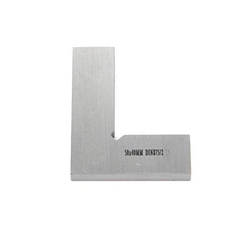 T Tulead Machinist Square Precision Square Carbon Steel Solid Machinist Square Woodworking Square 50x40mm/2"x1.57" T Tulead