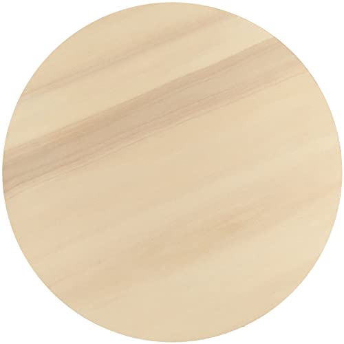 MOUYAT 10 Pack 14 Inch Round Wood Circles, 1/8 Inch Thick Unfinished Wooden Plywood Slices Discs for Crafts DIY, Door Hanger, Wood Burning, Christmas MOUYAT