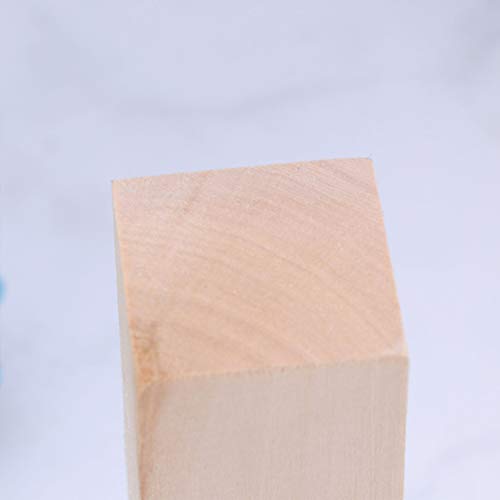 Artibetter Building Blocks Basswood Carving Block Rectangular Wood Block Unfinished Wood Piece for DIY Crafts Projects Building Bricks ARTIBETTER