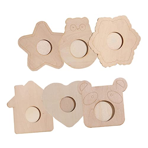 DECHOUS 30 Pcs Wooden Blank Photo Frame Star Picture Frame Diy Blank Wooden Frame Painting Craft Kit Blank Wood Picture Frame Unfinished Picture DECHOUS