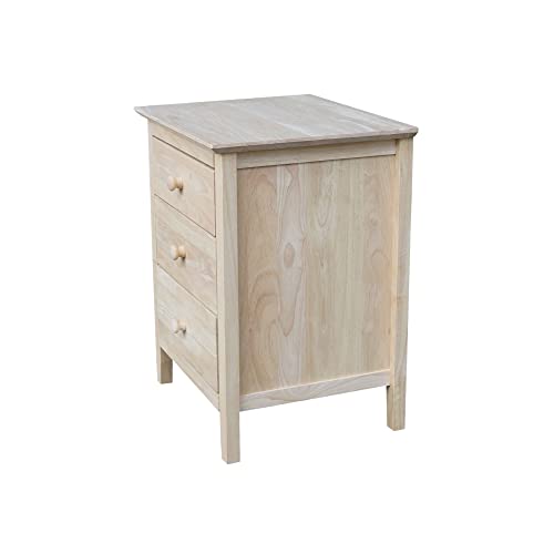 International Concepts Nightstand with 3 Drawers, Standard IC International Concepts