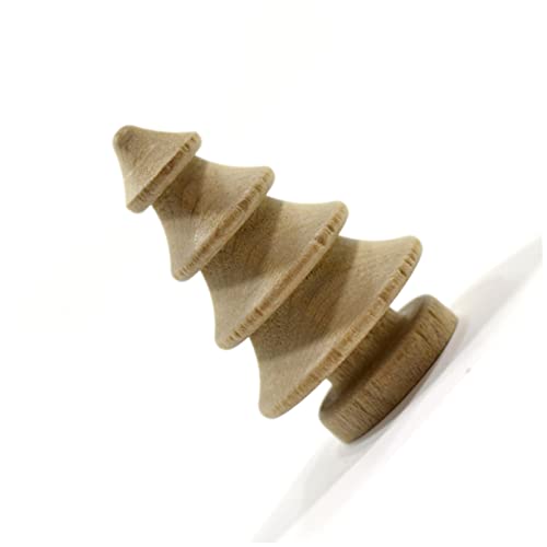 VILLCASE 20pcs Christmas Tree Figures Christmas Craft Supplies Unfinished Wood Snowman Blank peg People Nativity Decor Dinner Table Decor Unfinished VILLCASE