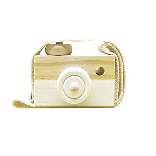Baby Toy Wooden Mini Camera Toy, Baby Kids Cute Mini Sharpe Toy, Neck Hanging Photographed Props for Baby Toddlers Children Kids' Room Hanging Decor Cynzia