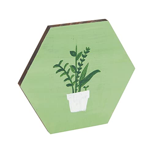 15 Pack Unfinished Wooden Hexagon Cutouts for Crafts, 1/4" Thick for Wood Burning, Engraving (4 x 4 in) Bright Creations