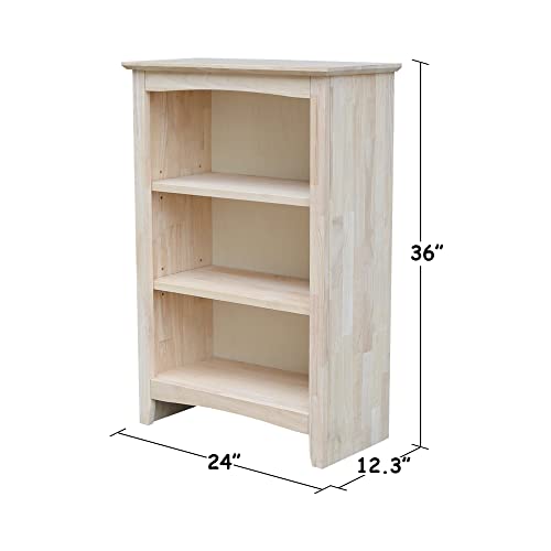 International Concepts Shaker Bookcase - 36 in H IC International Concepts