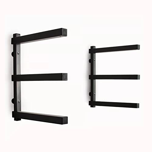 CLEAR STYLE Lumber Storage Rack and Wood Organizer Heavy Duty Metal Rack with 3-Level Wall Mount Levels up to 360LBS Perfect for Garage Storage 1 CLEAR STYLE