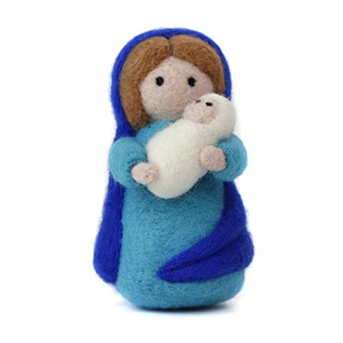 Feltsky Nativity Felting Kits for Adults Including Everything to Make - Craft Kits - Needle Felting Kits for Beginners - Height 4 inch Feltsky