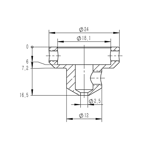 Genmitsu 6mm Air Assist Nozzle for 4mm Hose, Laser Engraver and Cutter Air Assist Upgrade for Increased Laser Power and Clean Finish Genmitsu